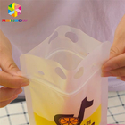 Transparent Liquid Drink Food Pouch Packaging Bags Stand Up FDA With Handles / Straws