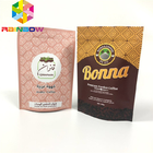 Custom Printed Stand Up Zipper Pouch Bags Coffee Packaging Recyclable With Valve