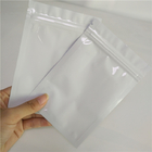 Food Grade Material Zip Lock Pouch Smell Proof Glossy Red Mylar Bags For Pills / Weed