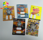 CMYK Color Blister Card Packaging 350 Gsm Paper Pill Product Packing Box Display
