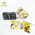 Glossy shiny hot stamping OEM brand logo printed paper box gift cosmetics eyelash packaging card boxes