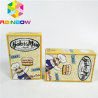 Eco-friendly custom printed white cardboard packaging box kraft paper butter chips/food cookies/gift foldable display pa