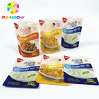 High Temp Vacuum Storage Bag Transparent Retort Pouch For Sauce Steamed Rice Packaging