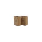 Recyclable Brown Kraft Paper Bag 120-180 Micron Thickness With Logo Customized