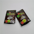 CBD 3 Side Seal Custom Printed Stand Up Pouches Foil Packaging Bags Laminated Material