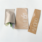 Metallic skincare cosmetic packaging bags 3ml 5ml moisturizer cream packets/ cosmetic brush bags