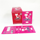 Display UV effect paper cards with blister packaging Pink Pussycat card packing boxes