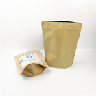 Kraft Paper Stand Up CYMK 6oz 8oz Snack Bag Packaging