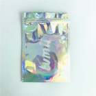 Custom Accept Holographic Cosmetic Packaging Bag Mylar Bags for Jewelry Packaging