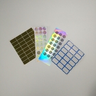 VMPET 60x60MM 20 Microns Holographic Film Label For Bottles