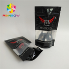 Custom Accepted Matte Aluminum Foil Packaging Bags  Mylar Bags with Window