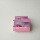 Custom Logo Recycled Cosmetic Contact Lenses Packaging Paper Box Glossy Pills Eyelash Rectangular Makeup Packing Paper B