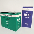 Custom Printed Folded Cardboard Retail Display Box 200G Beef Jerk Packaging Energy Bar Snacks Paper Boxes