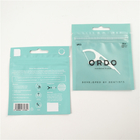 Low MOQ clear front dental floss hang hole plastic packaging bags aluminum foil zipper bag packaging