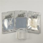 Mini quantity clear front dental floss hang hole plastic bags aluminum foil digital print zip lock bag packaging