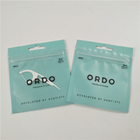 Mini quantity clear front dental floss hang hole plastic bags aluminum foil digital print zip lock bag packaging