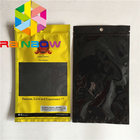 Resealable Three side seal Flat Mylar Bags See Through Cigar Humidity Pouches Plastic Weed Food Pouches Packaging