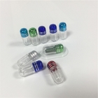 PS Mini Rhino Pills Container Clear Plastic Pill Bottles Octagon Style With Metal Cap