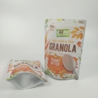  Stand Up Aluminum Foil Resealable Pouches Recyclable Food Packaging