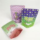 Resealable 3.5g Mylar Smell Proof Bags Heat Seal CMYK