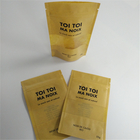 120mic Brown Biodegradable Kraft Paper Bag MOPP With Window