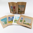 Cmyk 80gsm SGS Biodegradable Stand Up Pouch 120mic Chocolate Pill Packaging Bags