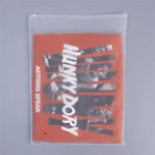80mic SGS Resealable Clear Ziplock Bag CMYK For Clothing