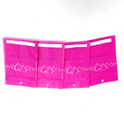 pink Printed Three Side Sealed Mylar Pouch With Clear Transparent Window For Bracelets Packaging / jewelry