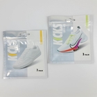 Reusable Plastic Mini Zipper Pouch Shoe Pad Packaging Bags Three Side Seal Bag For Shoelaces