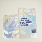 Glossy UV CMYK Zipper Holographic Bags MOPP Plastic Food Packaging Bag