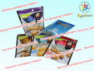 Soft Plastic Printed Laminated Pouch Packaging , Cookie Reclosable Packaging Bag