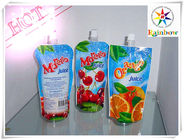 Colorful Printing Stand Up Spout Pouch Packaging For Milk And Orange Juice