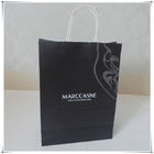 100 Gram Kraft Paper Shopping Bag Black / White Handle 30 x 15 x 38cm