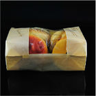Stand Up Packing Food Customized Kraft Paper Bags Clear Window For Bread