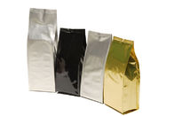 Customized PET / AL / PE Coffee / Tea Foil Bag Packaging with Tear Notch