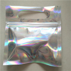 Gummy Candies Food Grade Holographic Stand Up Pouches CYMK Digital Printing With Hole