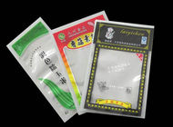 Colored Printed Food Vacuum Seal Bags With Clear Front And Bottom Gusset