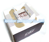 Foldable Paper Box Packaging Transparent Window Handle For Cake