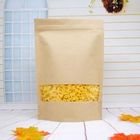 Recycled Customized Paper Bags , Stand Up Kraft Paper Packaging Bag