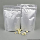 Zipper Aluminum Foil Pouch , Clear Window Walnut / Snack Packaging Bags