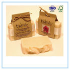 Recycled Paper Soap Packaging Box Custom Printed With Closure String