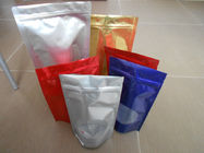 Plain Silver Bottom Plastic Pouches Packaging Recyclable Heat Seal