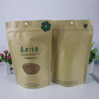 Eco-friendly Customized Paper Bags With Resealable Zipper And Window