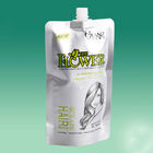 Silver Stand Up Spout Pouch Packaging Foil Recyclable for Hair Care