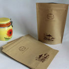 Recycled Customized Paper Bags , Coffee Bean Kraft Paper Packaging