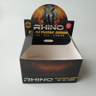 3D Effect Display Paper Packaging Box 4C Cardboard For 69 Rhino Blister Card