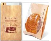 Food Grade Customized Kraft Paper Bags Clear Window For Bread