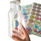Bottle / Jar Shrink Sleeve Labels Round 3d Laser Holographic Hologram Sticker