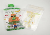 Digital Printing Plastic Spout Pouch For Juice Yogurt Squeeze Baby Food Packaging Bag