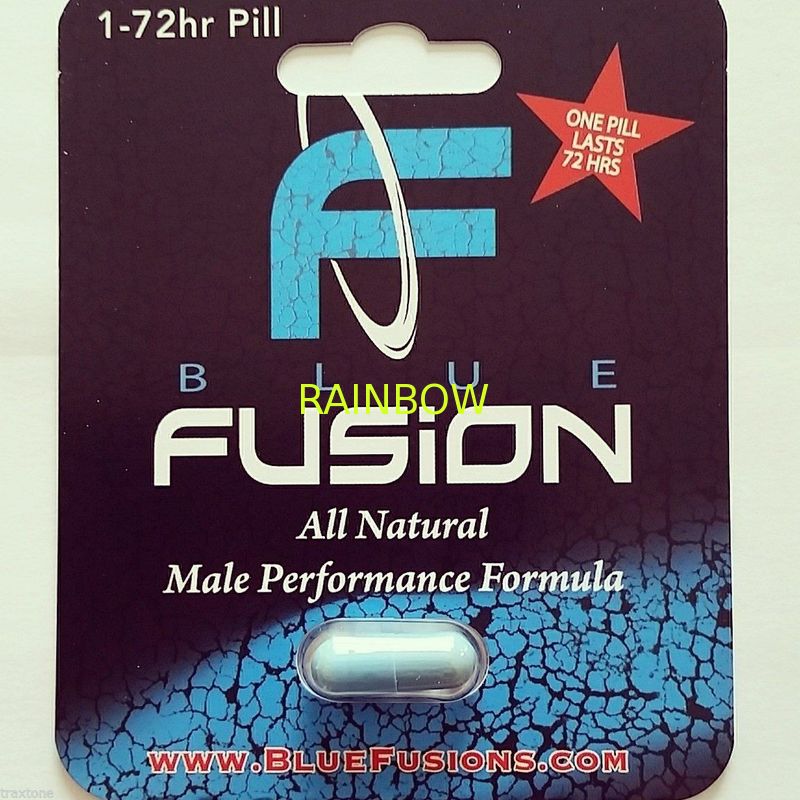 Blue Fusion Bliser Card Packaging for Male Tablets , Aqueous Coating